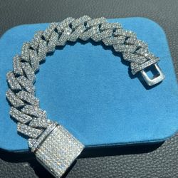 21MM Moissanite Cuban Bracelet
