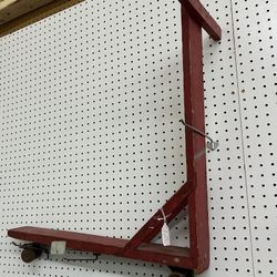 Vintage Red Wooden Scooter