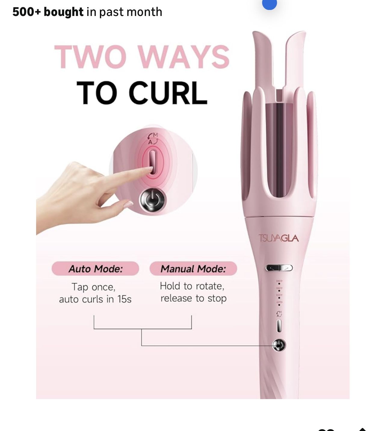 3 in 1 Automatic Curling Iron, Hair Curlers with 3 Curling Barrels (1" - 1.25" - 1.5"), Rotating Curling Iron with 3 Temp, 2-Way Rotation, 10S Fast He