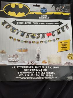 Batman birthday decor