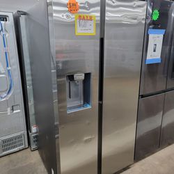 New Scratch And Dent Samsung 36in Side By Side Fridge Stainless 6-months Warranty 