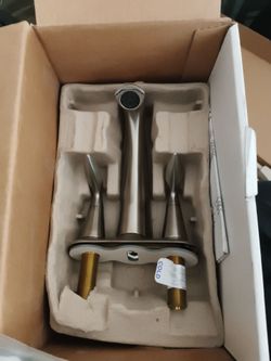 Brushed Nickel Two-Handle Bathroom Faucet