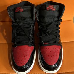 JORDAN 1 RETRO OG HIGH “PATENT BRED” **SIZE 6.5Y**