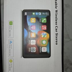 Portable car radio somebody