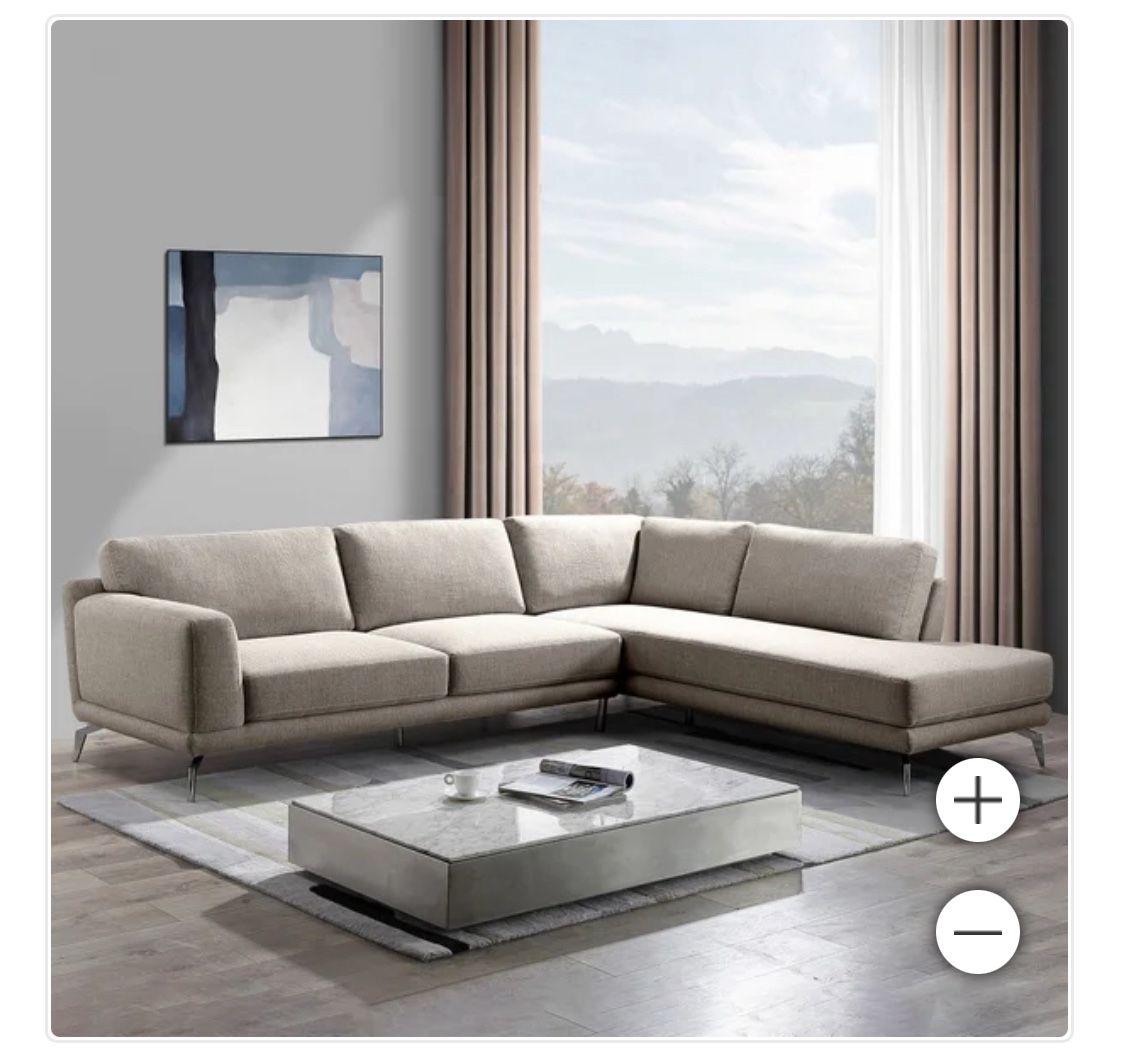 Fabric Chaise Sectional