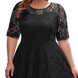 Women's Plus Size, Wedding Guest, Bridal Shower, Semi Formal Cocktail Party Dress
