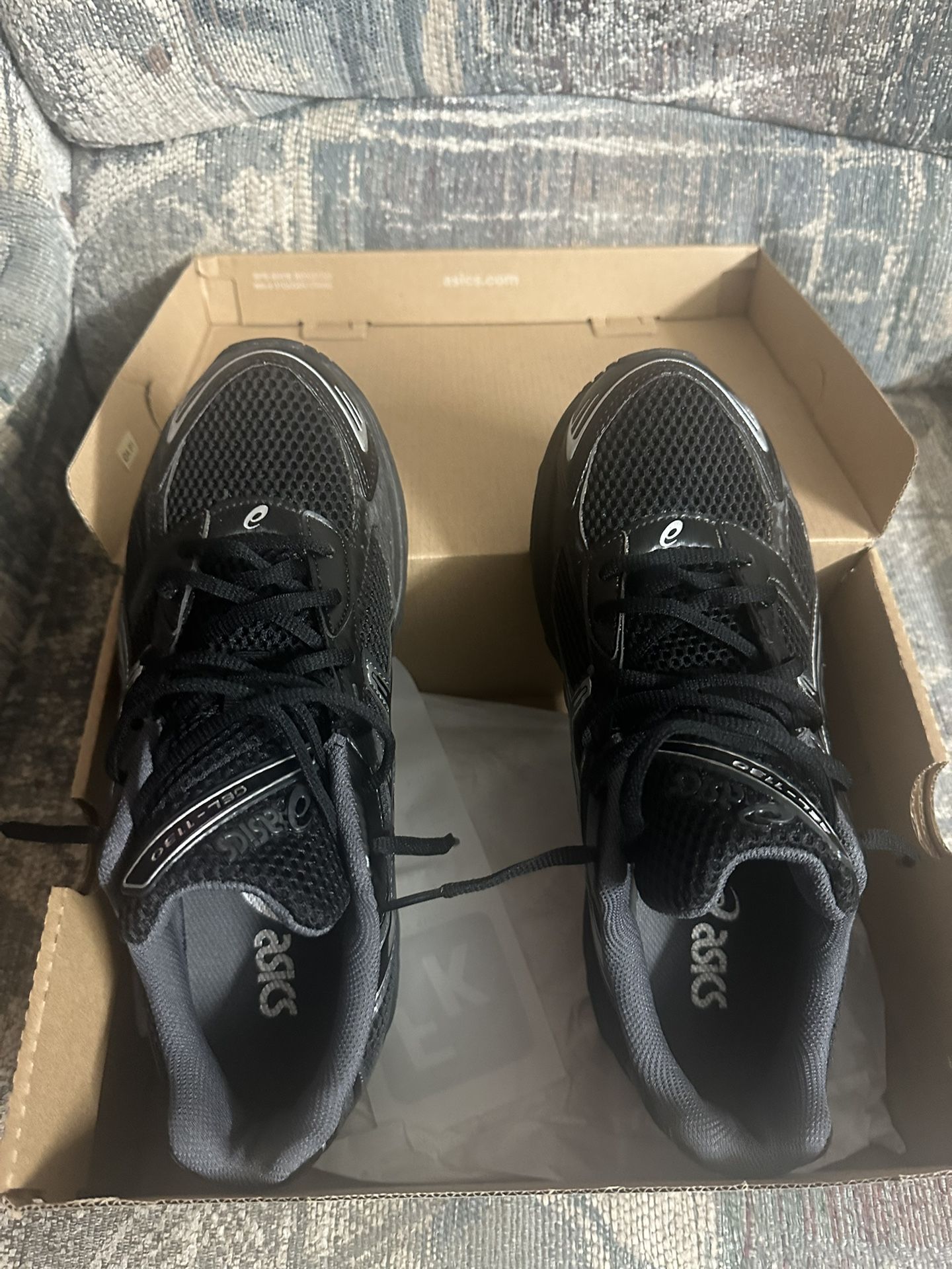 Asics GEL-1130 Black Pure Silver (Read Description)