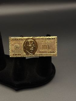 10k gold double ring