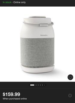 360 Air Purifier with UV: True HEPA / Purificador de Aire 360 con luz UV (Bionaire) 840 sqf