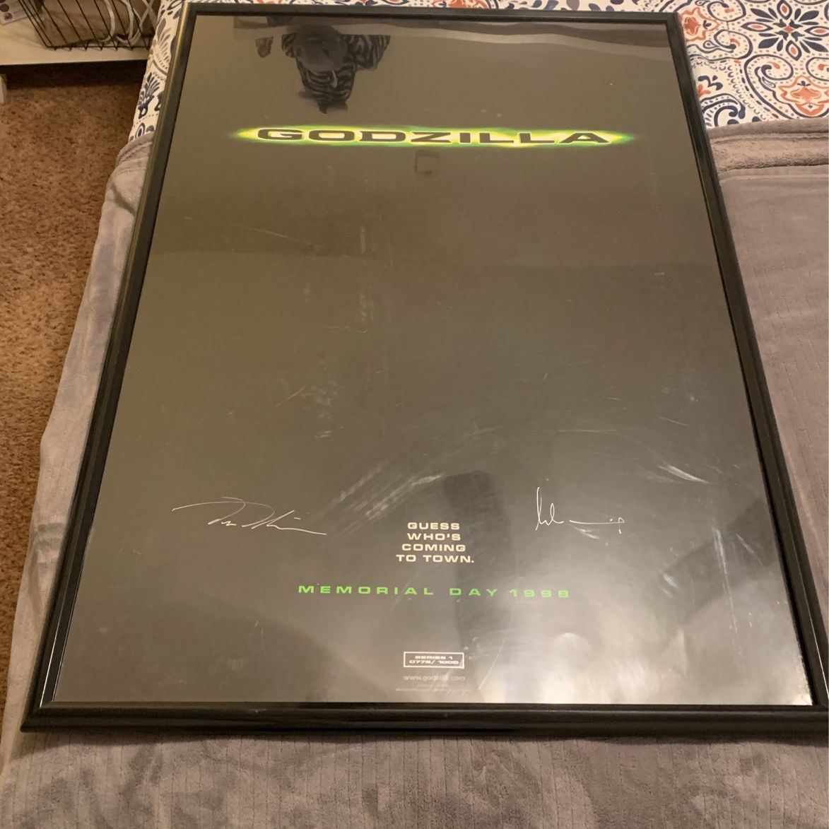 Signed Godzilla 1998 Movie Poster