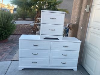 Beautiful dresser with one nightstand  H 30 W 58 D16