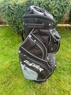 LIKE NEW 14 compartment single strap carry/cart bag by Top Flite