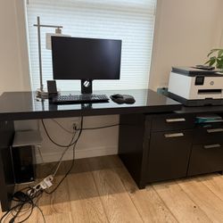 Large Black Desk