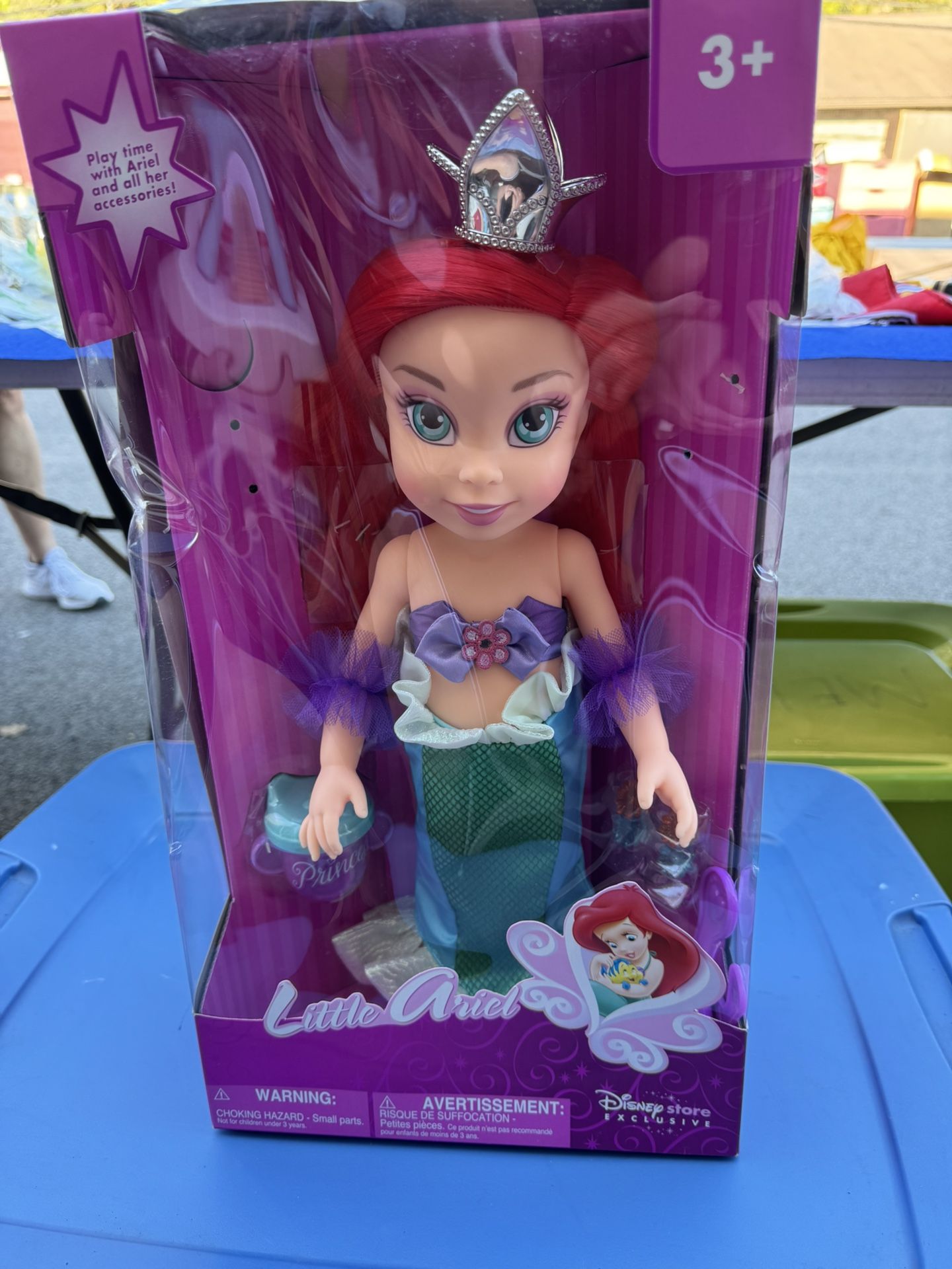 Disney Princess Little Ariel Doll Accessories 15" My Little Mermaid Disney Store 