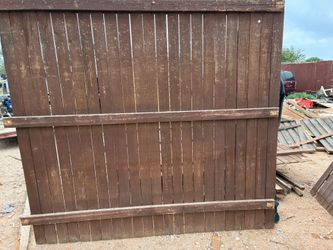 7ft cedar privacy fence panels in good condition good tops and bottoms have side by side and board on board 10 -15 of each style $98  each