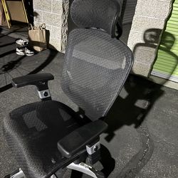Ergonomic Mesh Office Chair w/ Headrest – Clean, Comfortable, Adjustable – $85 OBO