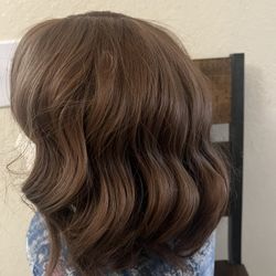 Wig-short Wavy Cinnamon Color