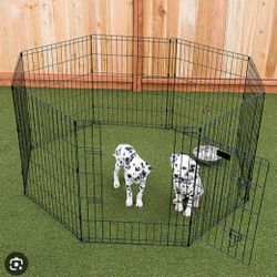 Brand New 42" Tall 8 Panel Shapeable Dog Playpen 16ft Dog Gate Foldable Dog Cage Puppy Dog Play Yard Animal Excercise Pen Dog Cage