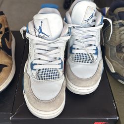 Air Jordan 4 – White/Blue – Size 7Y