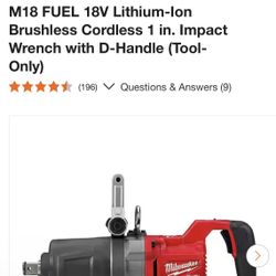 Brand New Milwaukee 2868-20 Brushless Cordless Wrench