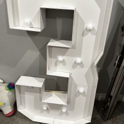 Number 3 Decor With Light For Birthday