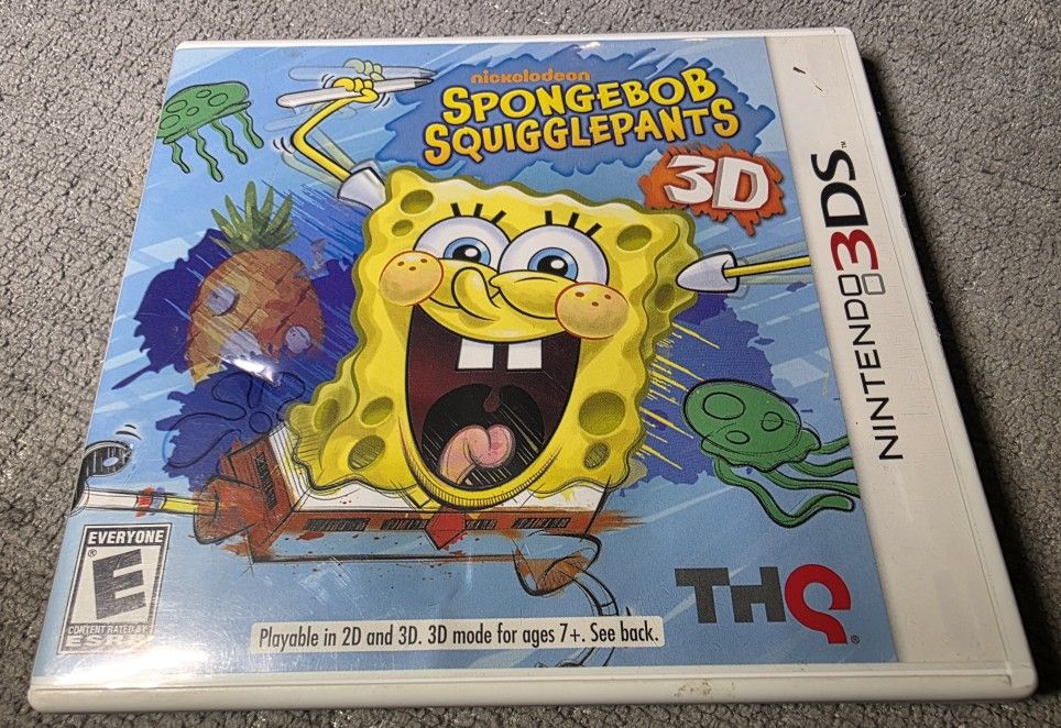 Nintendo 3DS SpongeBob Squigglepants 3D Game