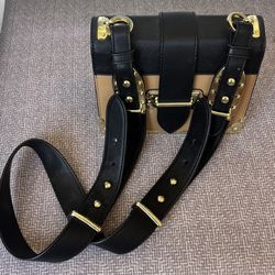 INZI Leather Clutch Purse With Long Strap