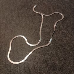 23 1/2  Stylish 925 Sterling Silver Necklace
