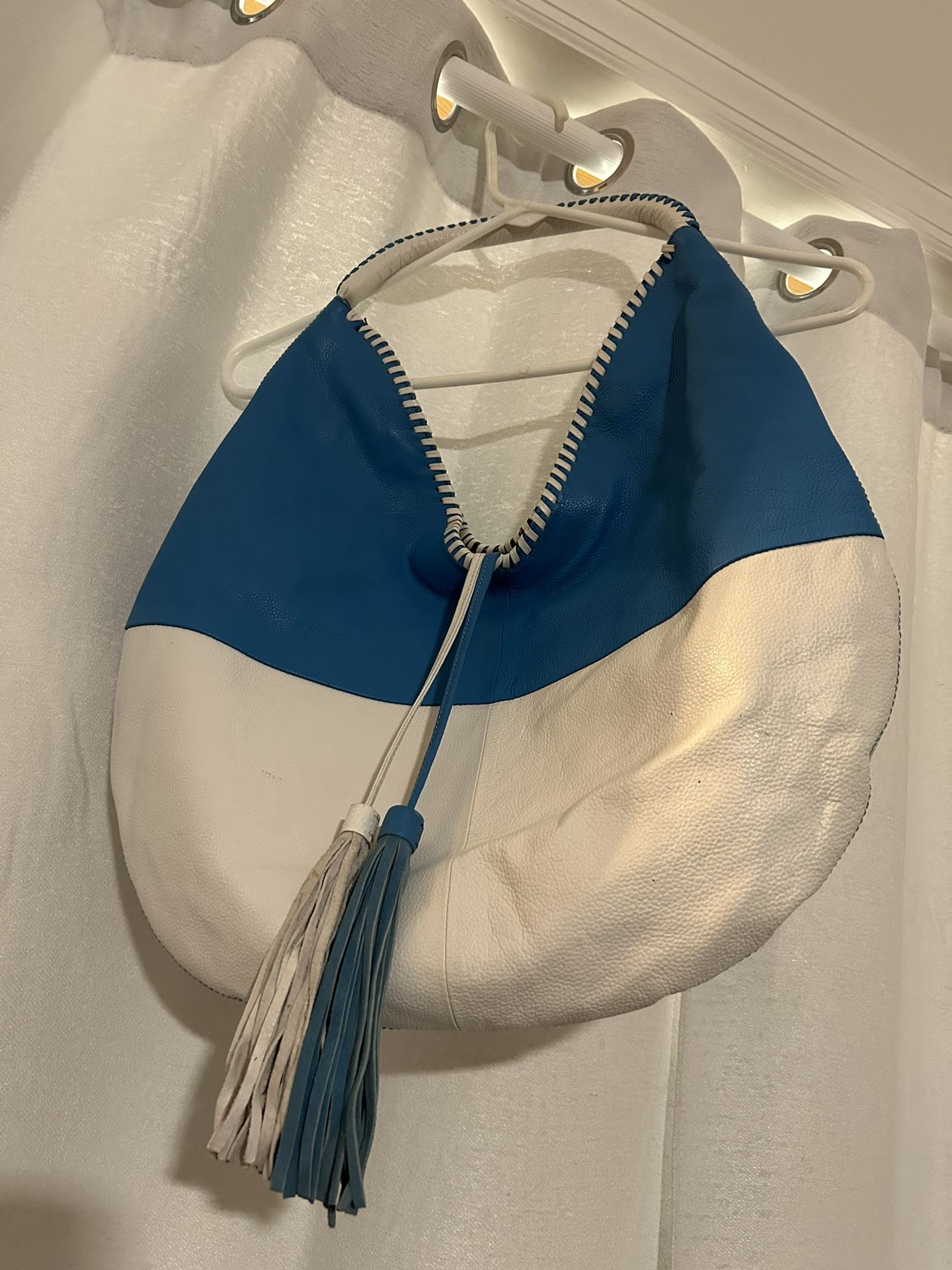 Vintage Sharif Leather Color block Bag