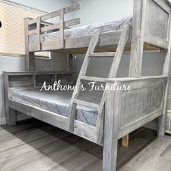 Twin Full Bunk Bed And Mattress 