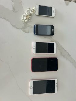 Lot of 5 Used Smartphones Mixed Models