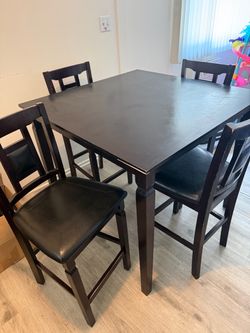 Dining table with four chairs