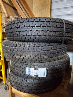 4 - New 225/75R15 Trailer Tires