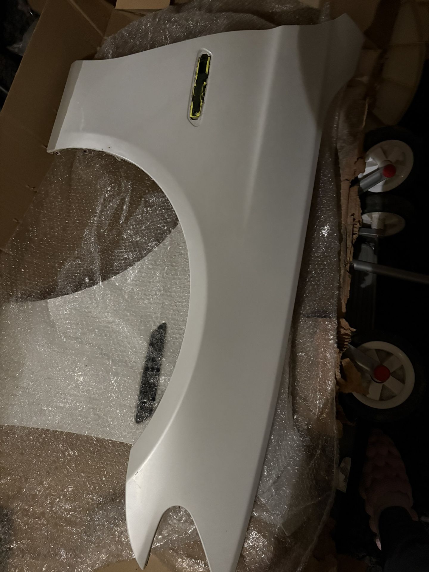 Left And Right White BMW Fenders