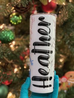 Grey’s Anatomy Tumbler Cup For Heather With Matching Shirt Large Black