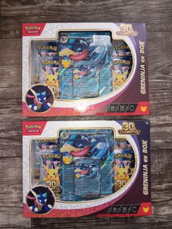 Pokemon 30th Celebration Greninja ex Boxes (2 available)