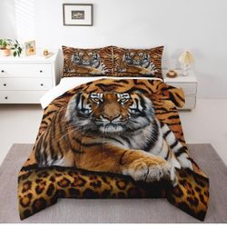 Comforter Set Tiger Print Twin