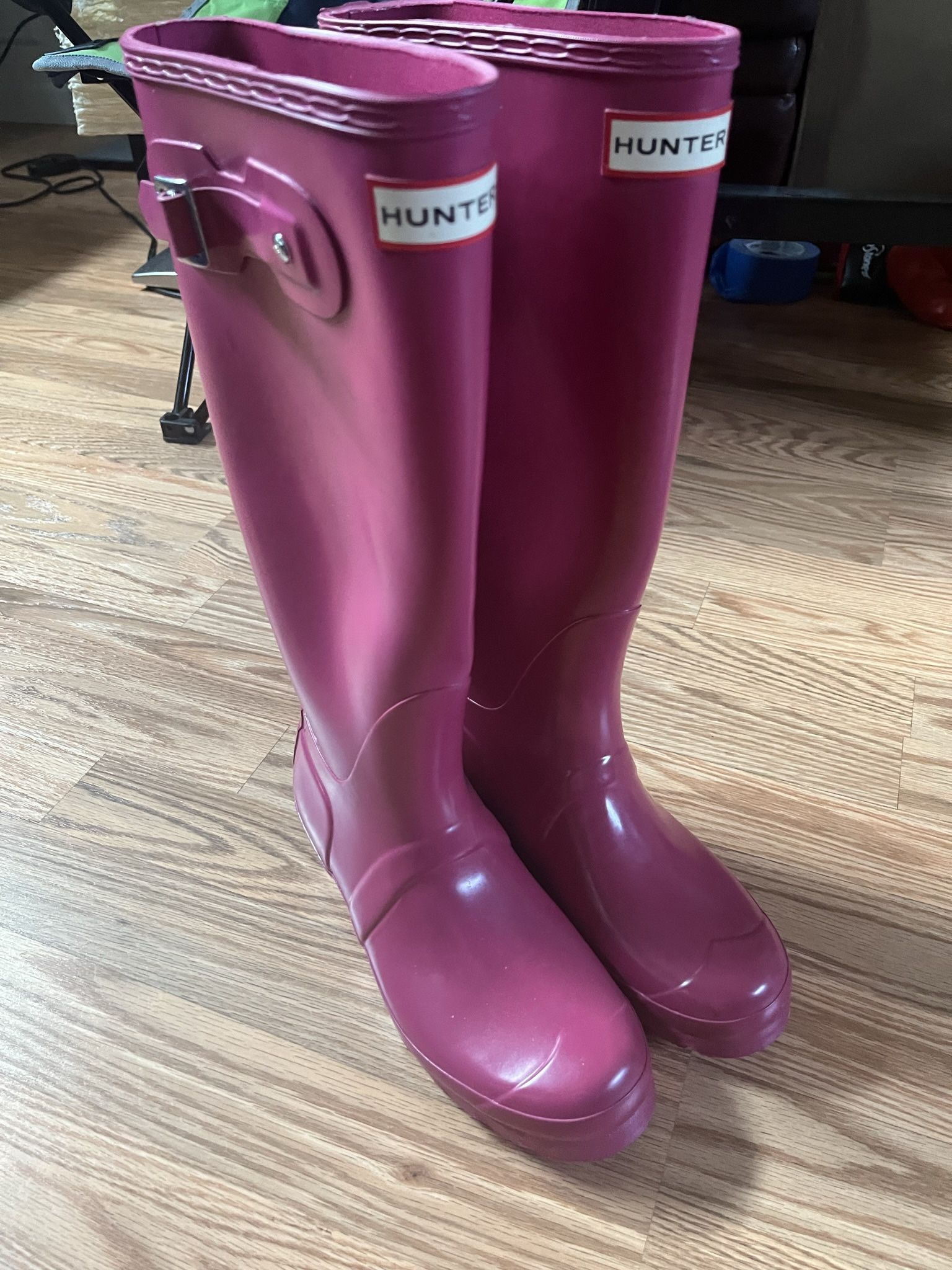 Pink HUNTER Rain Boots