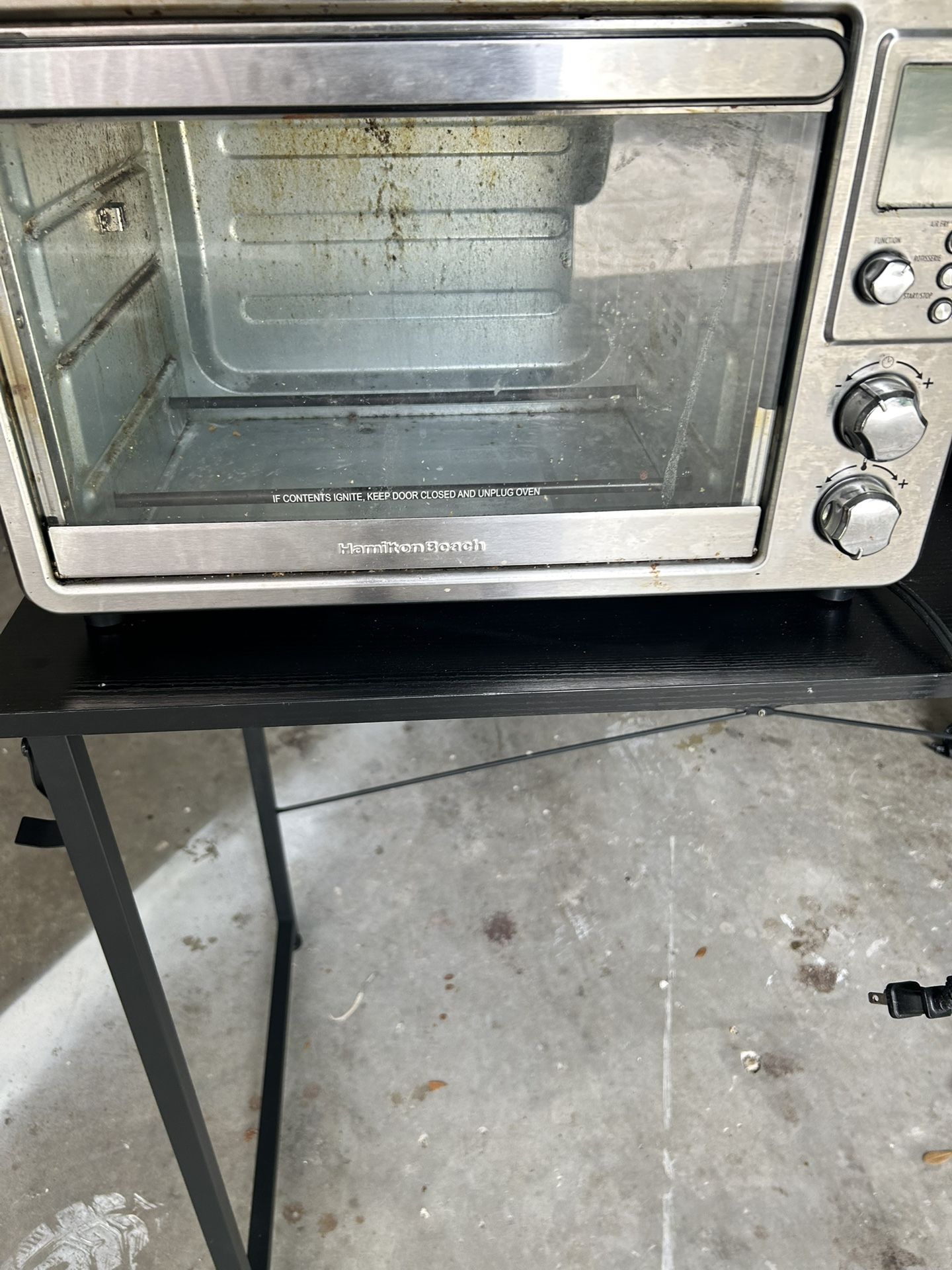 Vintage Hamilton Beach Countertop Oven - Stainless Steel with Glass Door!