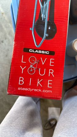 Hanging in bike rack