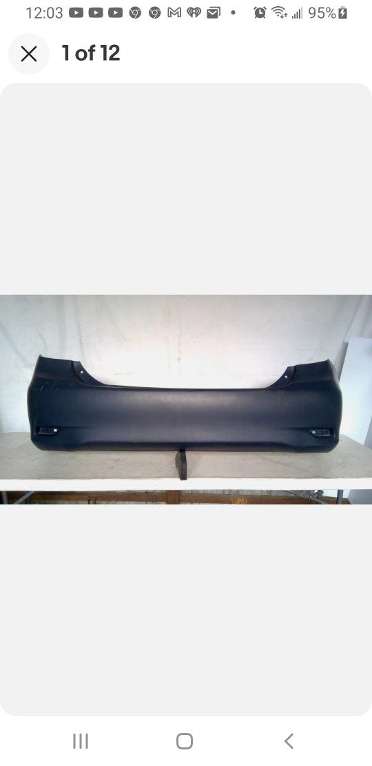 2011 2012 2013 TOYOTA COROLLA REAR BUMPER REPLACEMENT