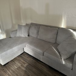 Living Spaces Couch + IKEA Coffee Table