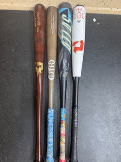 Atlas.30 (-8)DeMarini. (-5)DTB, glomar wood bats