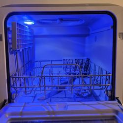 NOVETE Portable Countertop Dishwashers, Compact Dishwashers with 5L Built-in Water Tank & Inlet Hose