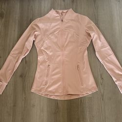 Lululemon Set Pink Jacket And Leggings Size 6