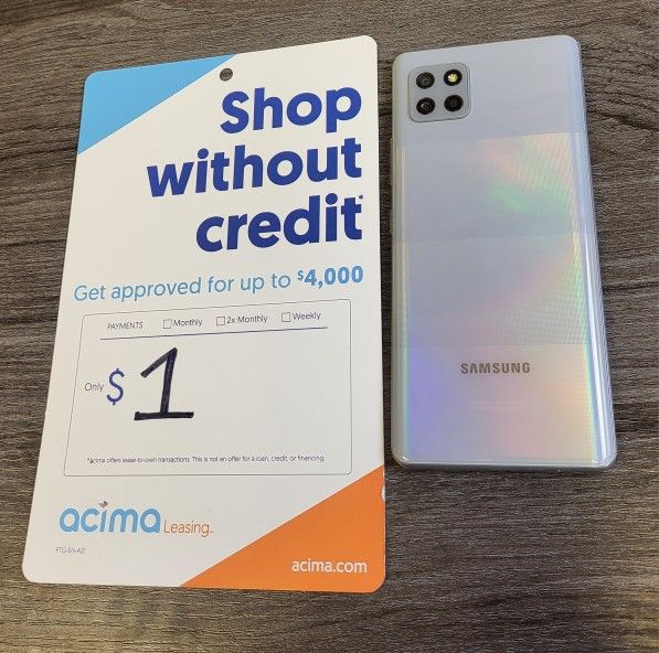 Samsung Galaxy A42 64GB Unlocked FREE Smartwach/ Headphones. Pay $1 Today Rest in payments. NO CREDIT NEEDED FINANCING