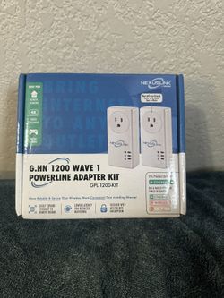 Powerline Ethernet Adapter Kit - 1200 Mbps, Gigabit Port - WiFi Extender