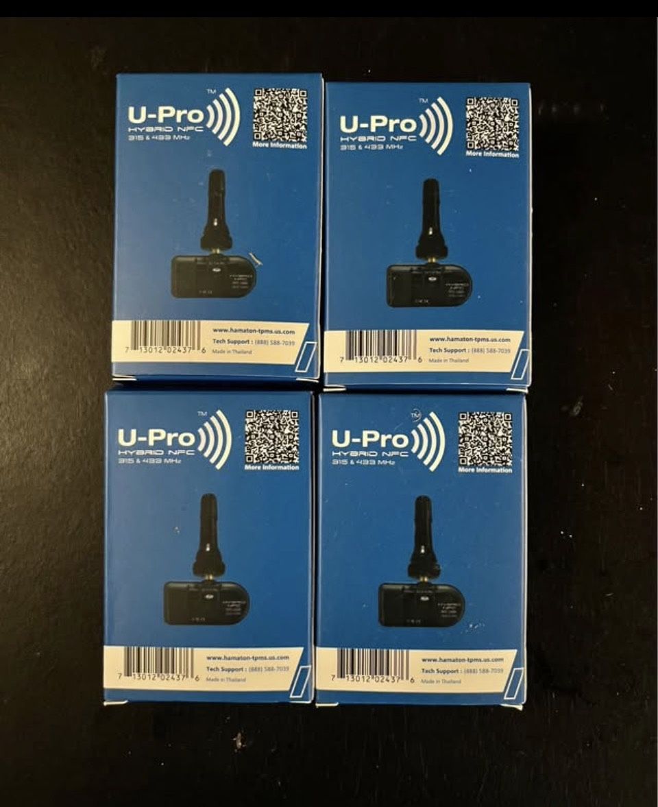 Hamaton U-Pro TPMS valve sensors for a 2015 Silverado