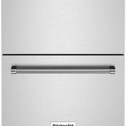 KitchenAid 24" Stainless Steel Built-In Under-Counter Refrigerator / Freezer Drawers New