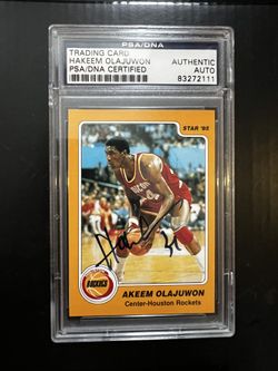 1985 Star Hakeem Olajuwon Autograph #237 PSA DNA 